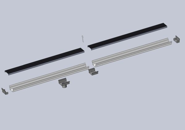 stainless steel linear drain joint together