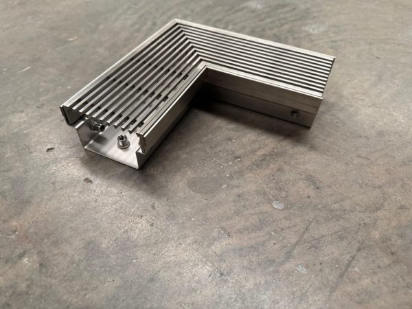 heel guard linear drain corner