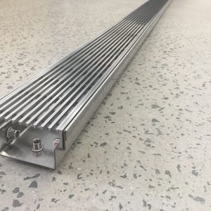 heel guard linear drain 85 mm wide 47 mm deep