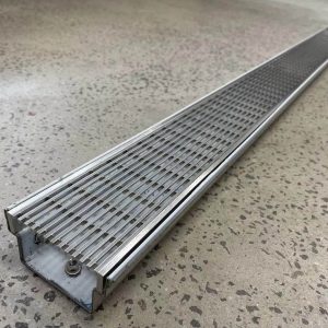 stainless steel heelguard drain 100 mm width