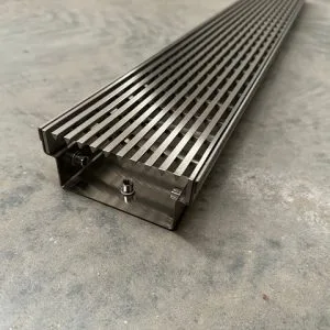 stainless steel linear drain for passing car