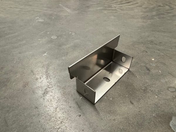 117 mm width stainless steel linear drain end cap