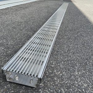 stainless steel linear drain 135 mm wide