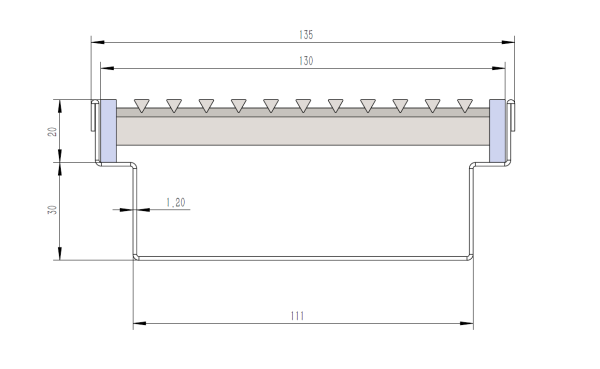 stainless steel linear drain for vehicle drawing