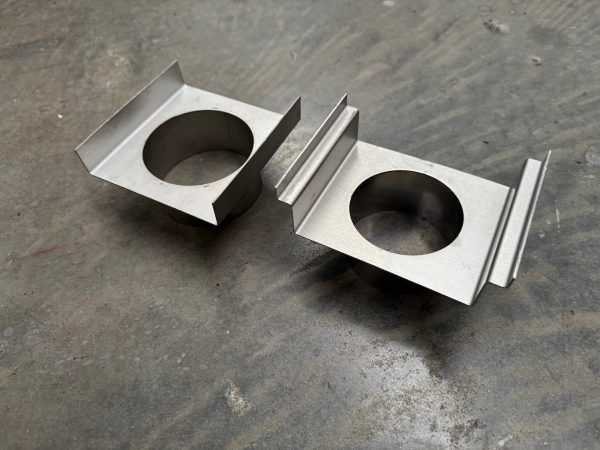 Stainless steel linear drain outlet