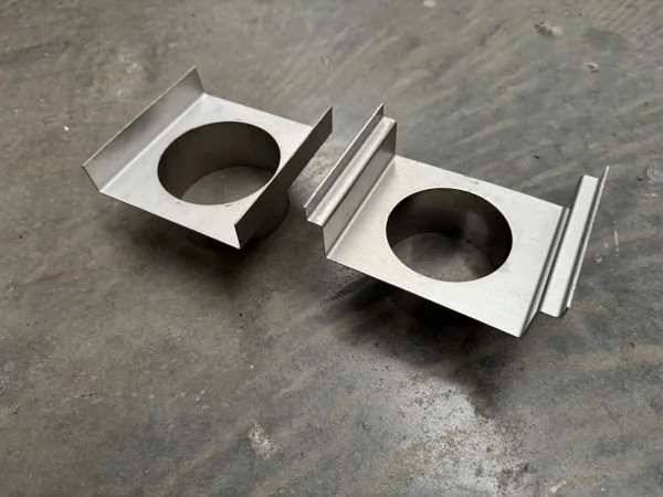 Stainless steel linear drain outlet