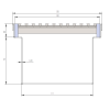 stainless steel linear drain 90 mm deep drawing