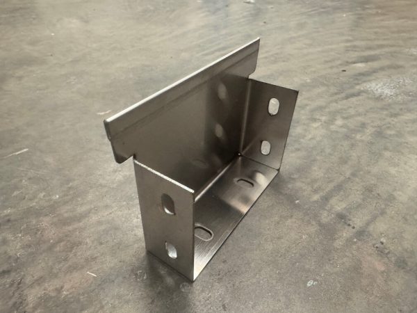 Stainless steel linear drain endcap