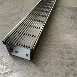 stainless steel linear drain 90 mm deep