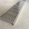 stainless steel linear grate - pedestrian