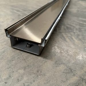 stainless steel tile insert linear drain 50 mm deep