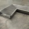 heel guard drain corner 100 mm wide 25 mm deep