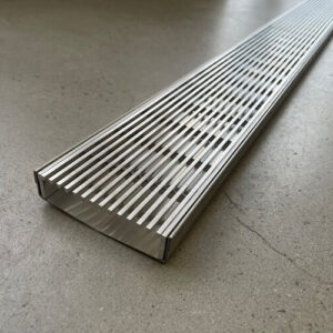 100 mm wide 25 mm deep drain