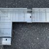 stainless steel linear drain joint -100 mm wide 50 mm deep