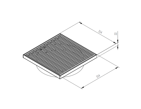 skimmer lids 304 heel guard drawing