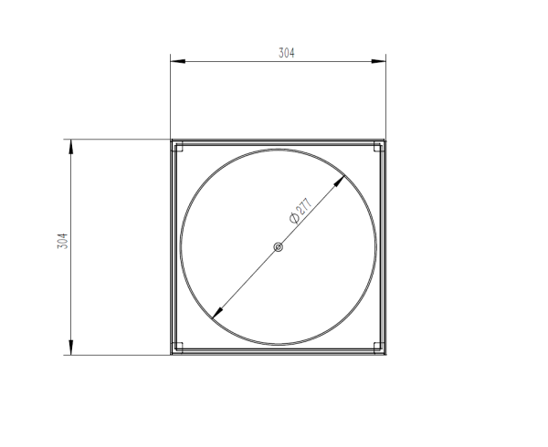 skimmer lids 304 mm fit 20-30 pavers drawing