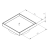 skimmer lids 304 mm fit 20-30 pavers drawing