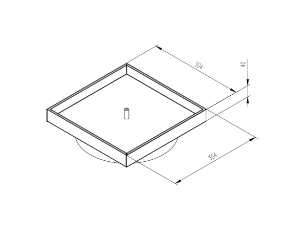 skimmer lids 304 mm fit 20-30 pavers drawing
